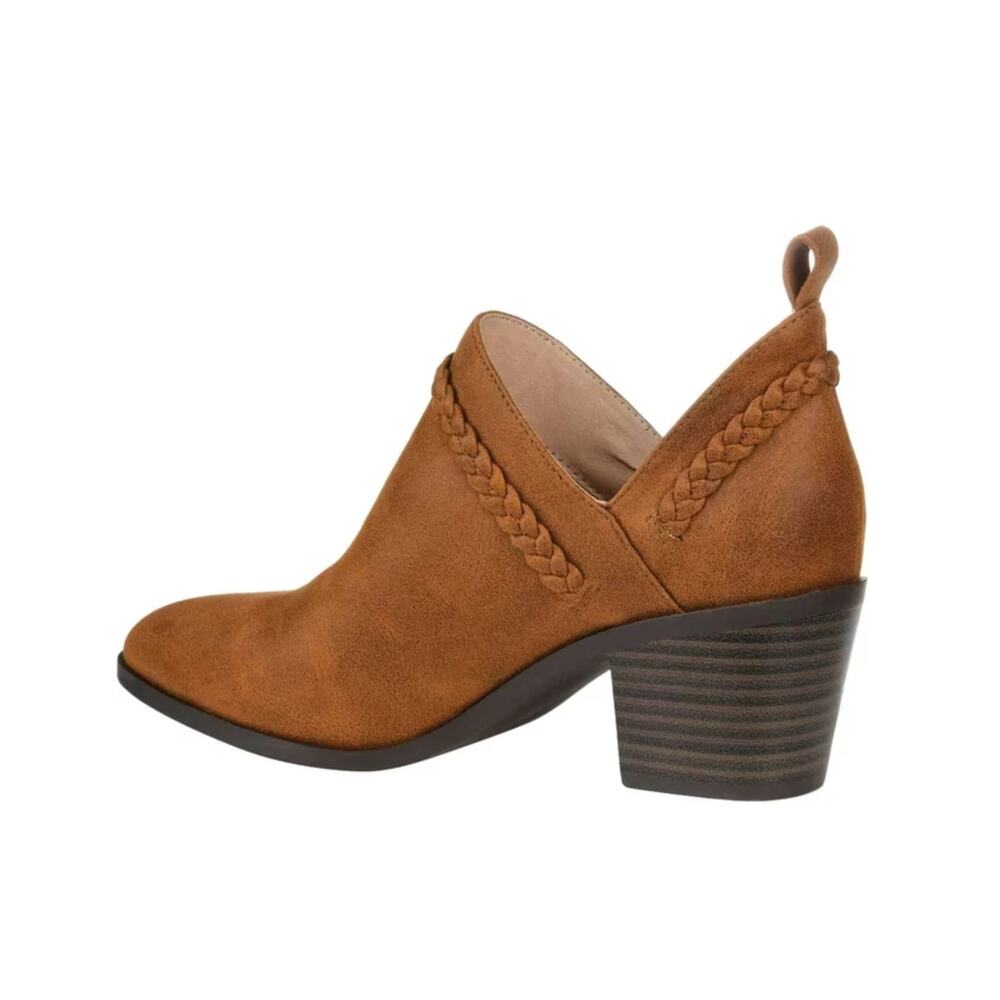 Journee Collection Women's Sophie Ankle Bootie Brown Size 7.5 - Picture 2 of 11